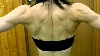 Quaren - strong Asian girl shows her sexy back