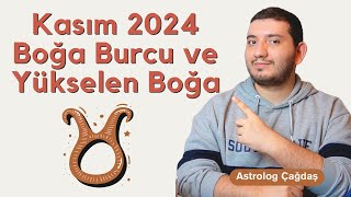 Kasım 2024 Boğa Burcu ve Yükselen Boğa Yorumu ♉️ | Astrolog Çağdaş