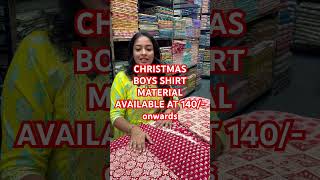 X’MAS 😍Shirt materials for BOYS 🧒 mater140/- onwards6282655422 #saree #womensclothing #boys##shirt