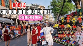 Chợ Hoa Dưa Hấu Bến Tre 26 Tết tiểu thương rầu rỉ ít thấy người mua