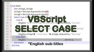 VBScript Select Case -VBScript-Select Case in Vbscript-Select Case-Select Case Statement-Script-Case