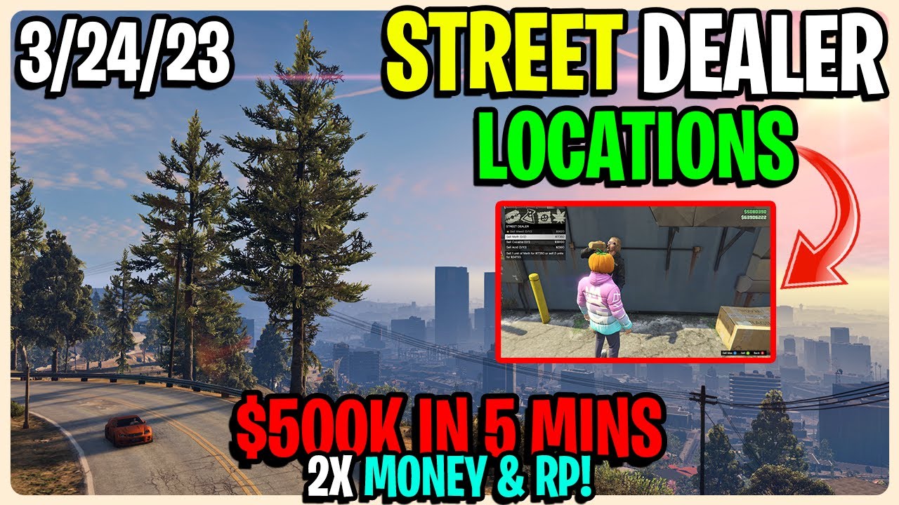 Street Dealer Locations Today (3/24/23) GTA 5 Online - YouTube