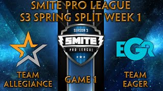 SPL S3 Spring: Week 1 - Team Allegiance vs. Team Eager (Game 1)