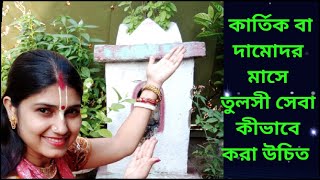 তুলসী সেবা কীভাবে করা উচিত 🌲 কার্তিক বা দামোদর মাসে || কার্তিক মাসে তুলসী সেবা করলে কী ফল লাভ হয় ||