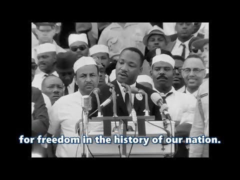 What was Martin Luther King Jr’s dream according to his famous speech?