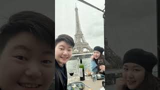 Paris 💛回台灣前去了一趟浪漫的巴黎 玻璃船上享用中餐遊塞納河 登上巴黎鐵塔吃米其林餐俯瞰巴黎夕陽