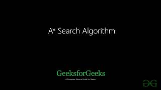 A* Search Algorithm | GeeksforGeeks