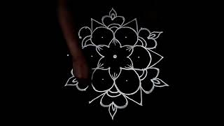 #RangoliShorts Diya rangoli design - deepam muggulu - vilakku Kolam - Diwali Rangoli 2024 #Shorts