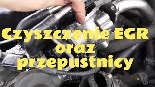 Czyszczenie EGR oraz przepustincy w Audi A4 B8