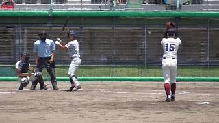 【大阪桐蔭のスーパー1年生/デビュー戦(9回1死の場面)】2018/06/16大阪桐蔭高1年生・仲三河 優太(小山ボーイズ)