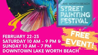 Lake Worth Beach Street Painting Festival February 22 \u0026 23