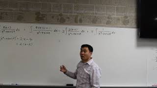 Integration of rational function by completing the square