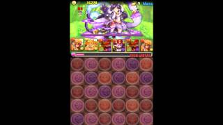 【パズドラ】光の猫龍　超地獄級　「高速周回・初手ワンパン」　（五右衛門パ）　1分11秒