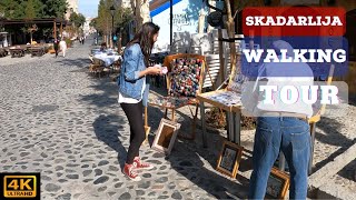 Skadarlija | Bohemian Street in Belgrade | Walking Tour | 4k | 🇷🇸