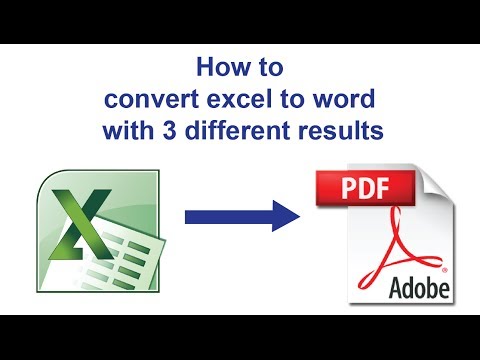 How to convert Excel to PDF without Converter How to convert Excel to PDF without Converter