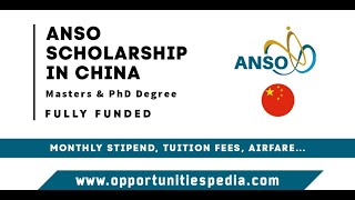 ANSO Scholarship 2025 in China: 500 Fully Funded Opportunities for Masters and PhD Students