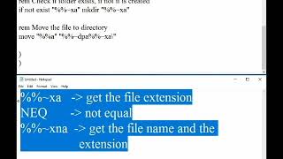 File Sorting script using Batch programming for Windows