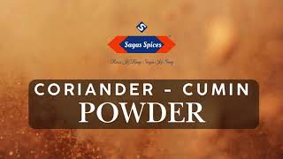 Shri Sagas Coriander \u0026 Cumin Powder | Pure Flavor, Unmatched Aroma!