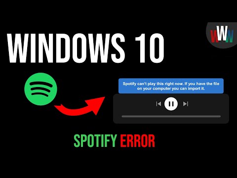 Spotify can’t play this right now [SOLVED] (If you have the file on your computer you can import it)