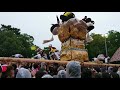 2017.10.18 八幡神社かきくらべ 澤津太鼓台 放り投げ