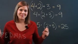 What Does an Addition Problem in Parenthesis Mean? : Fractions \u0026 Percentages