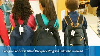 Georgia-Pacific Big Island Backpack Program Helps Kids in Need
