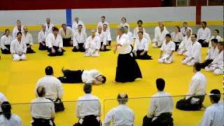 HD - Aikido Shihan Yoshimitsu Yamada Sensei - 2011 Canada, Montreal - Aihanmi Katatetori Iriminage