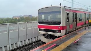 【京葉線】1217A 209系500番台ケヨ34編成 新木場駅 発車シーン