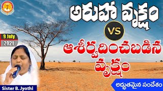 అరుహా వృక్షం vs ఆశీర్వదించడిన వృక్షం|Sister B.Jyothi|#emmanuelministrieshyderabad|#todaylive