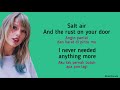 Taylor Swift - August | Lirik Lagu Terjemahan