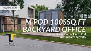 M Pod - 100sq.ft Prefabricated Tiny House by Tetris Pods