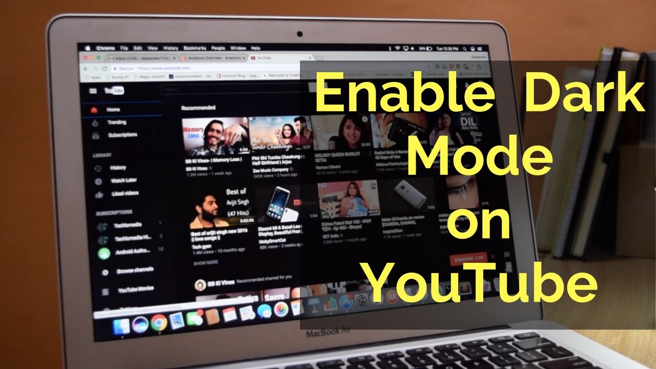 How To Enable Dark Mode On YouTube - YouTube