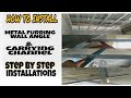 HOW TO INSTALL METAL FURRING  CHANNEL WALL ANGLE & CARRIYING CHANNEL  CEILING