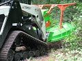 advanced forest equipment forestry mulcher on terex pt110 forestry track loader