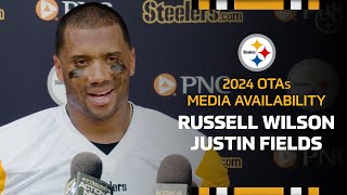 Russell Wilson, Justin Fields on Day 1 of OTAs | Pittsburgh Steelers