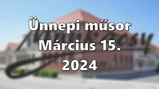 Megemlékezés 1848. március 15-ről 2024