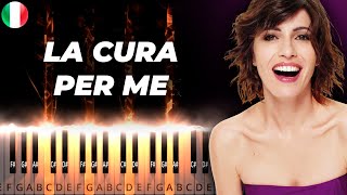 LA CURA PER ME - Giorgia - Sanremo 2025 - piano karaoke instrumental cover