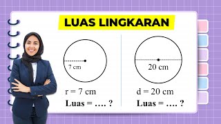 CARA MENGHITUNG LUAS LINGKARAN