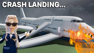 THE PLANES GEAR STICK BROKE | Cabin Crew Simulator *Ep26* | roblox