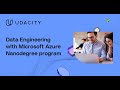 Introducing the Data Engineering with Microsoft Azure Nanodegree Program