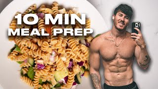 What I Eat to Get Shredded | HIGH Protein Vegan Pasta Salad | Quick and Easy