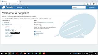 Apache Zeppelin UI Overview