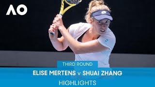 Elise Mertens v Shuai Zhang Highlights (3R) | Australian Open 2022