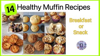 14 Easy & Healthy Muffin Recipes | No Sugar, No Butter Options | Breakfast & Snack Ideas