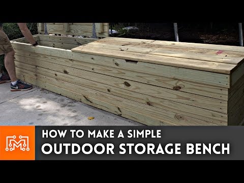 Outdoor Storage Bench // Woodworking How To Outdoor Storage Bench // Woodworking How To