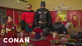 Batman Wants To Join The Marvel Universe | CONAN on TBS