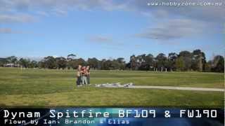 HobbyZone.com.au Dynam Spitfire, BF 109 and FW 190!