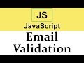 #31 Email Validation in JavaScript