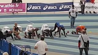 Finale du 60m (M35) - Championnats de France Master en Salle 2018- Nantes (44)