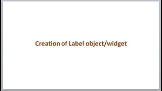 Label creation with Python Tkinter